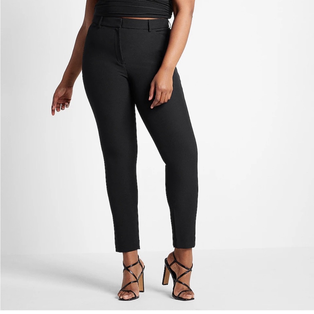 Editor High Waisted Skinny Pant -14 short Navy